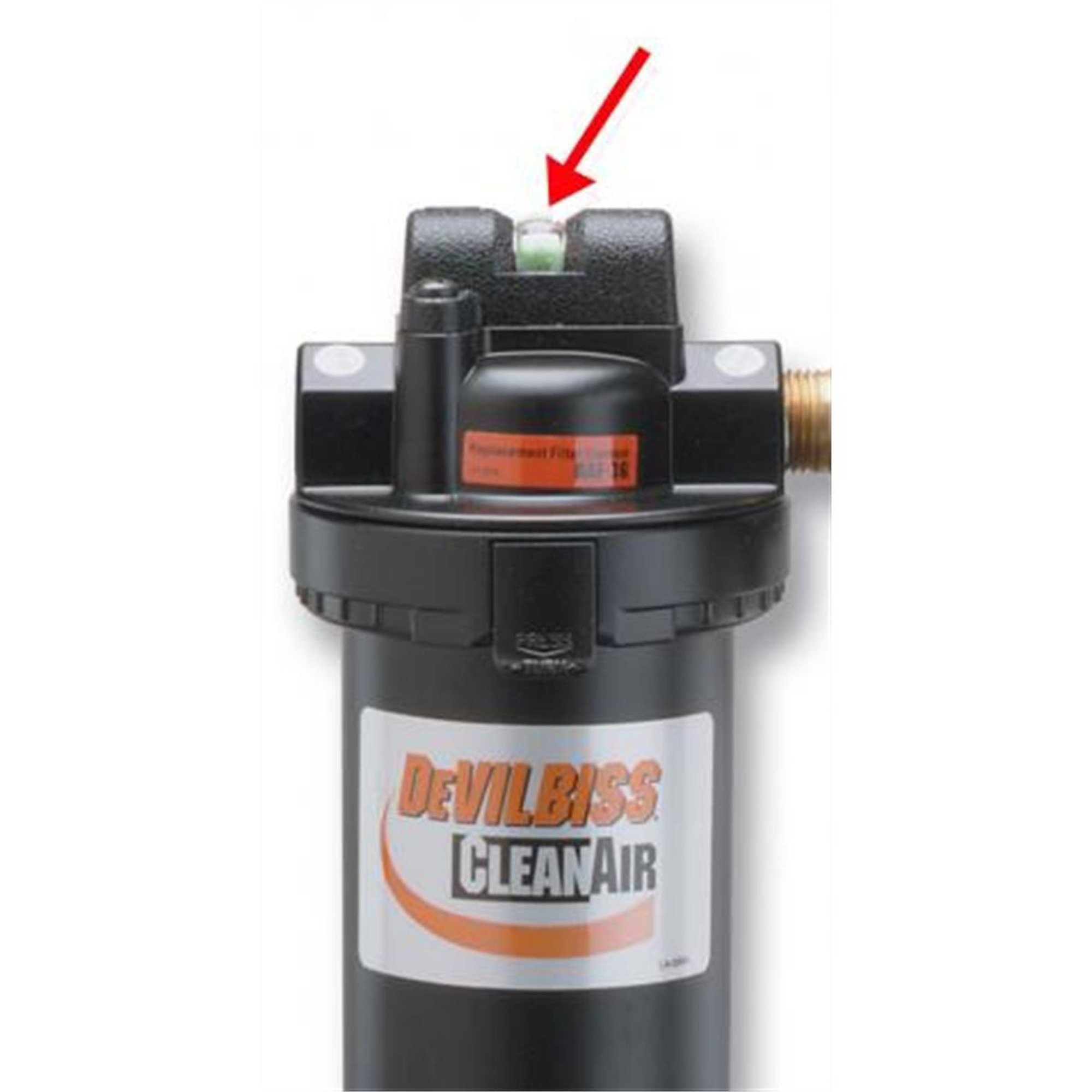 DeVilbiss Filter Change Indicator Kit — Includes Cover and Screws, Model# DEVHAF404